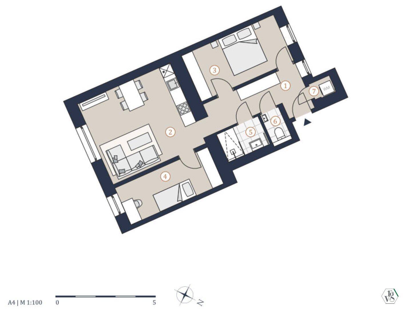 Topsanierte 3-Zimmer-Altbauwohnung in erstklassiger Lage des 3. Bezirks - Ansicht 6