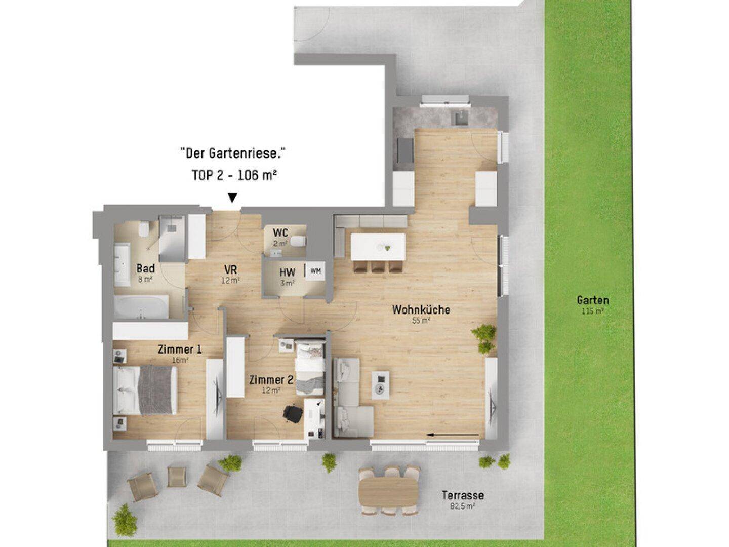 Plan 3 Zimmer
