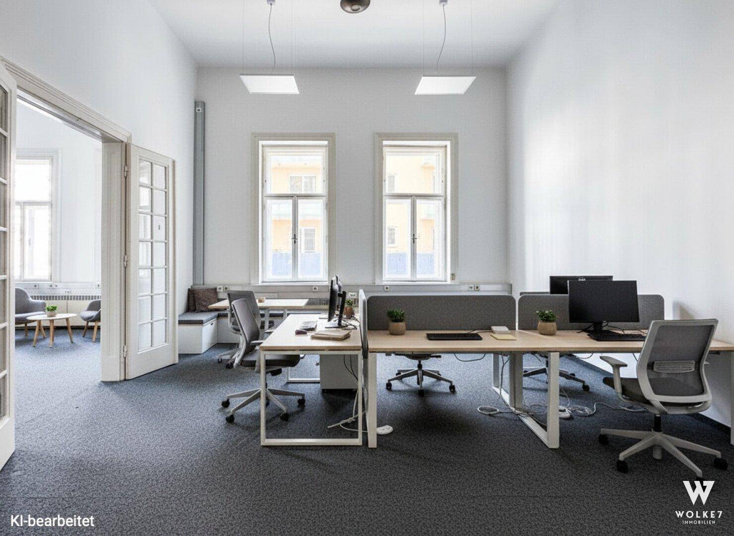 Großzügige Bürofläche im Stilaltbau – ca.193 m² | UNBEFRISTETER MIETVERTRAG | 1 Gehminute Wien Mitte Landstraße | Nähe Bezirksgericht Innere Stadt - Widok 5