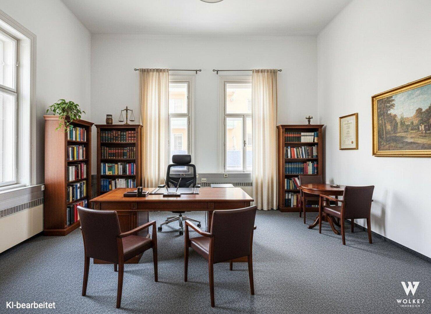 Großzügige Bürofläche im Stilaltbau – ca.193 m² | UNBEFRISTETER MIETVERTRAG | 1 Gehminute Wien Mitte Landstraße | Nähe Bezirksgericht Innere Stadt - Widok 2