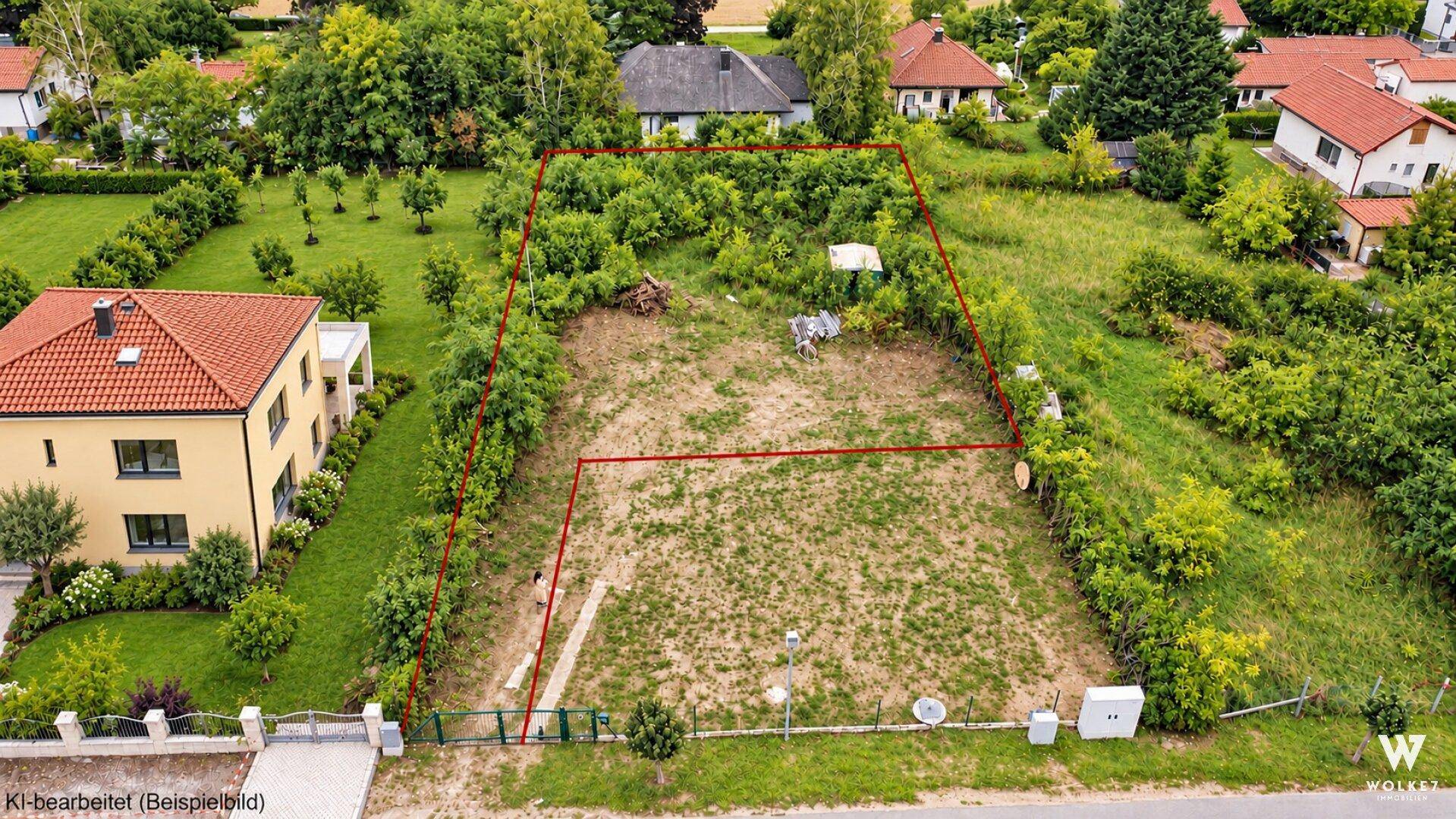 Voll aufgeschlossenes Baugrundstück mit ca. 1.000 m² in Gänserndorf-Süd - Ansicht 2