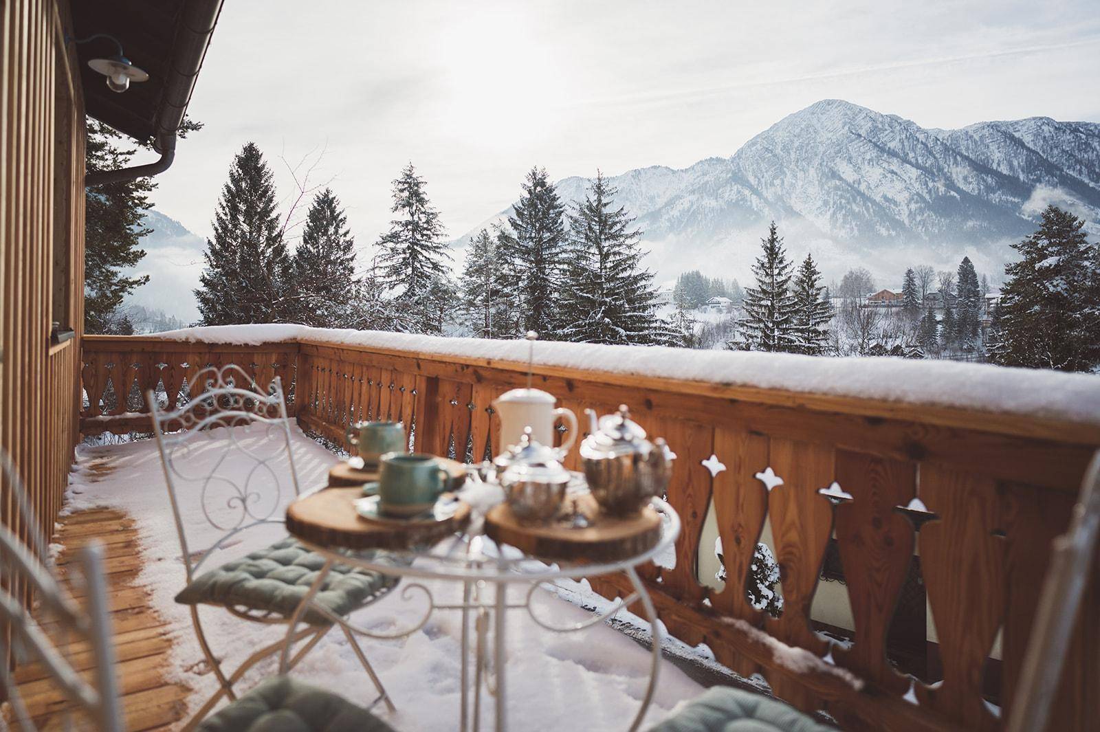 Ausblick vom Balkon