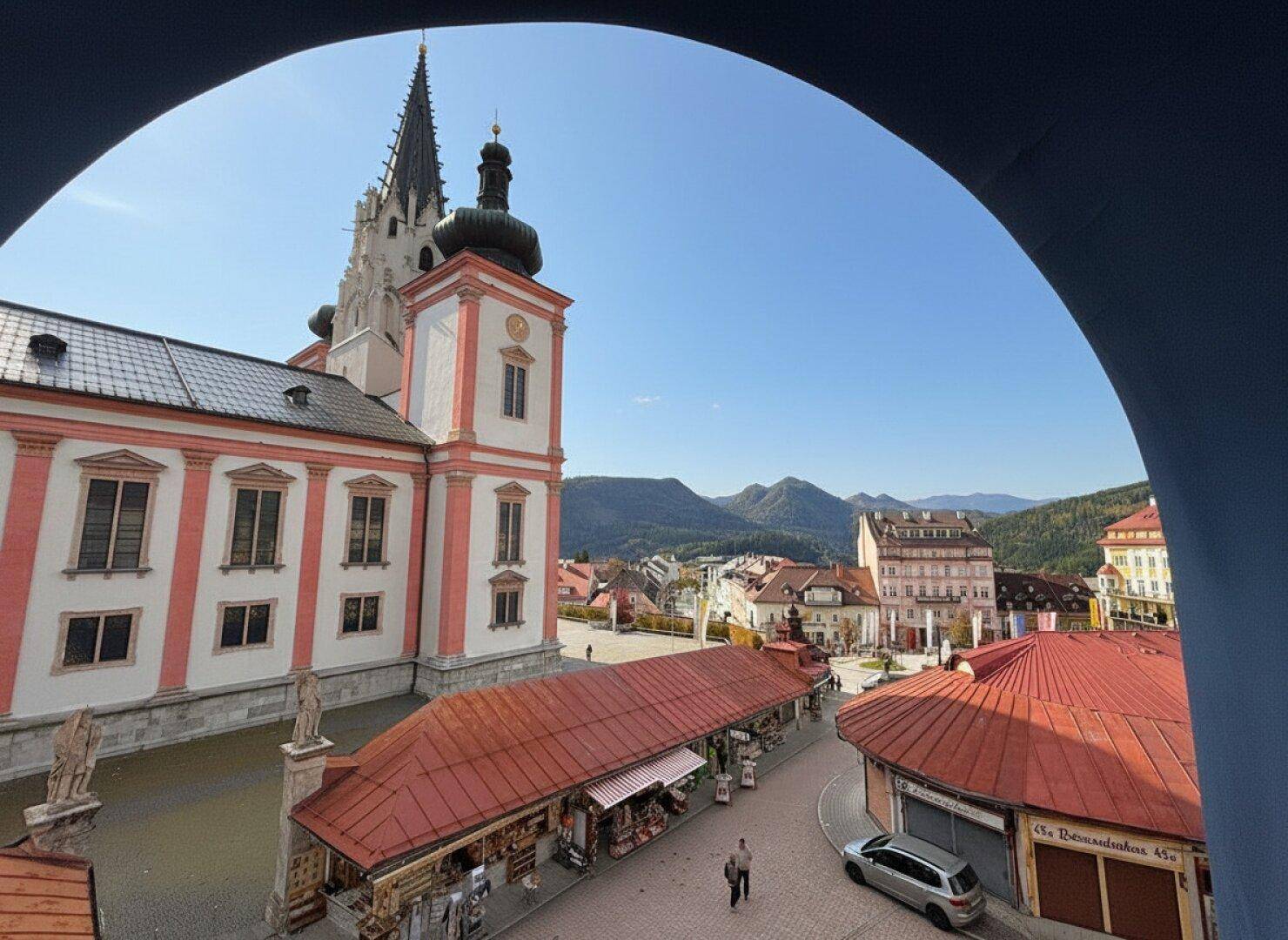 Aussicht vom Balkon
