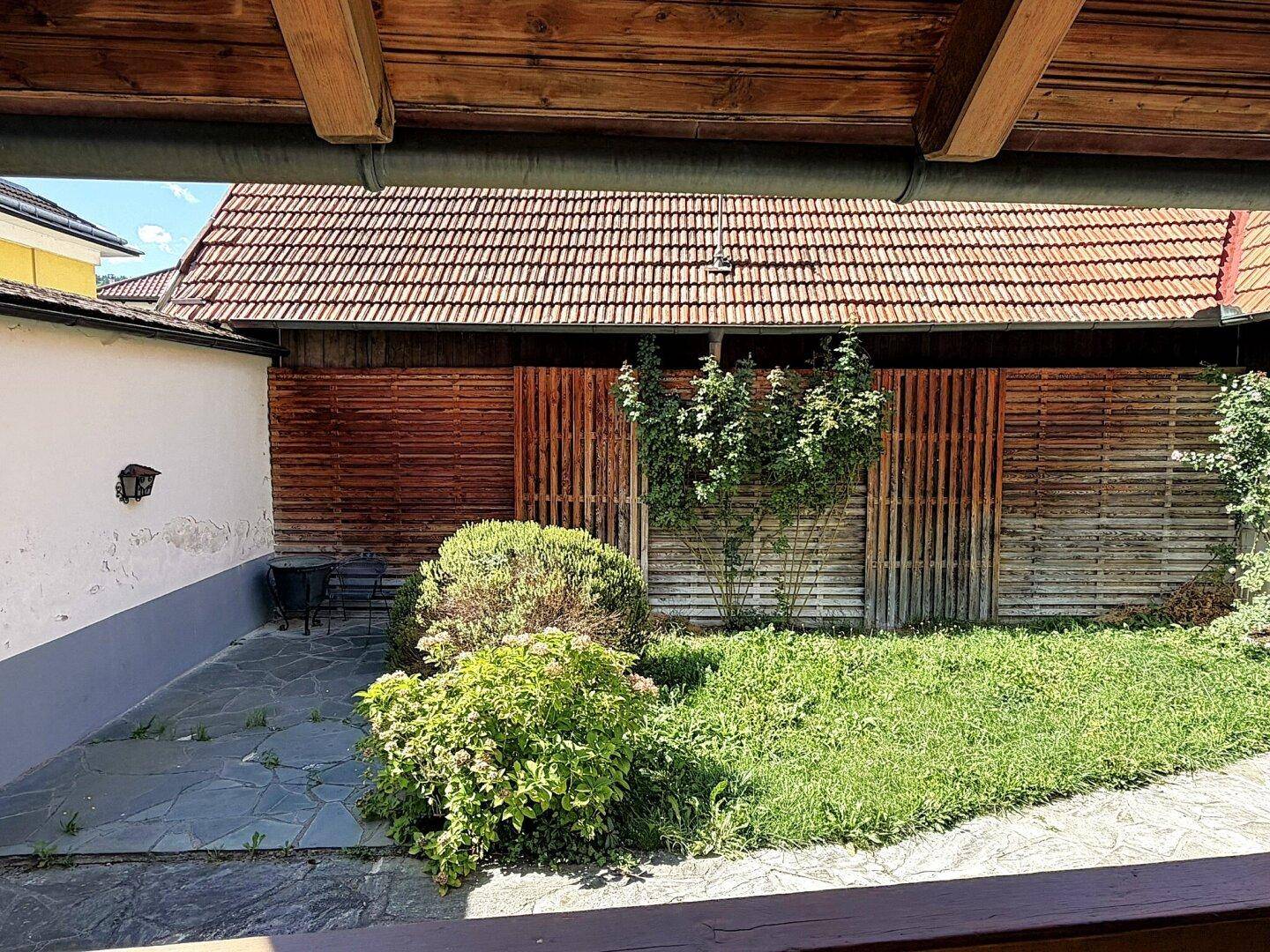 Begrünter Innenhof