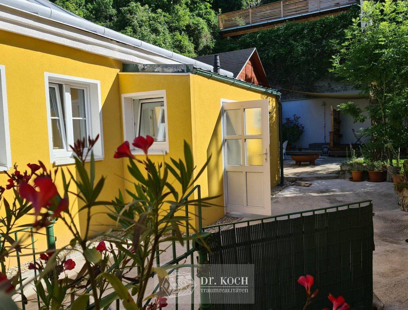 Blick zur TErrasse