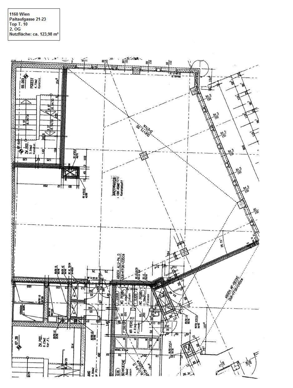 Detaillierter Grundriss mit Raumaufteilung und Nutzflächenangaben.
