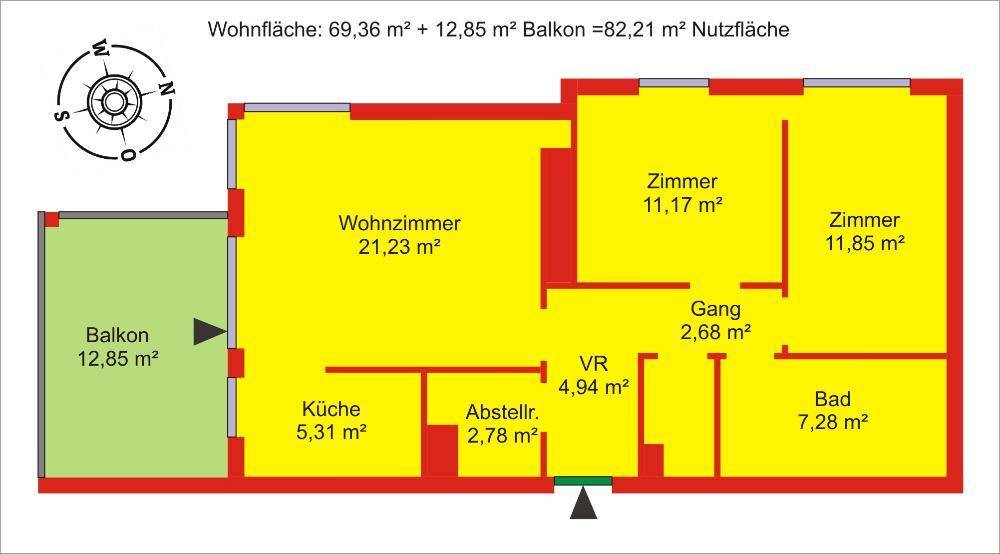 Grundriss-Skizze