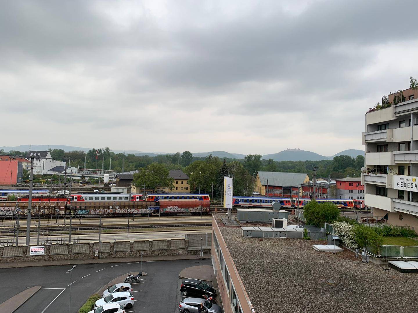 Balkon - Ausblick nach Süden