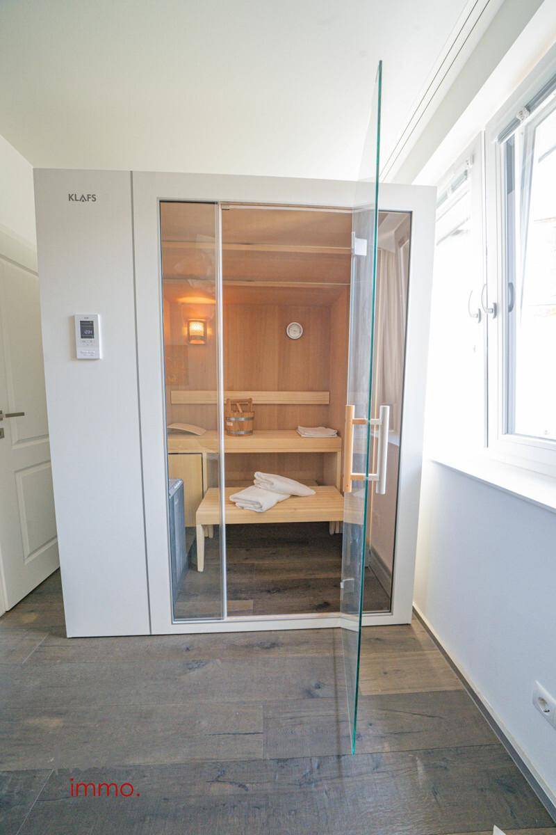 ausfahrbare Sauna