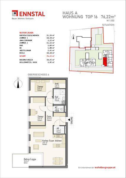 NEUBAU - Geförderte Mietwohnung Liezen - Ansicht 2