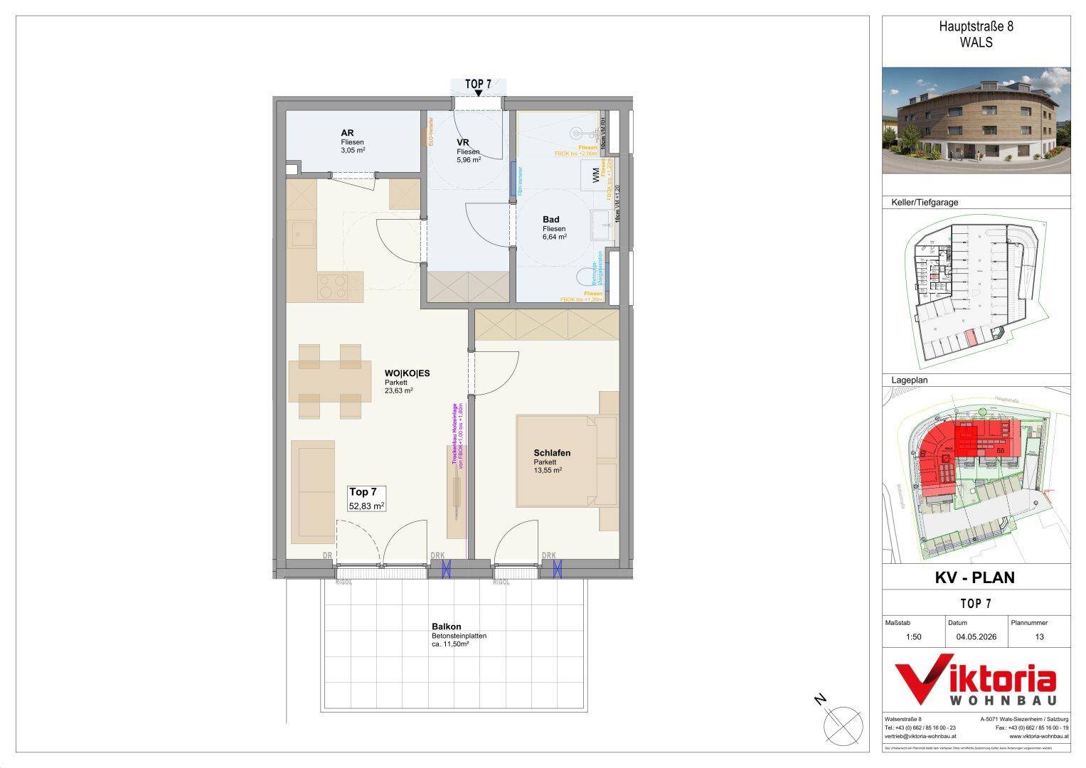 Moderne 2-Zimmer Wohnung in Wals "am Galiendlgut" – pohled 5