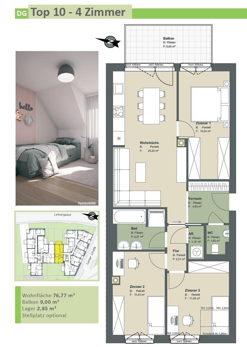 ++ TOP VIER Zimmer mit BALKON ++ ERSTBEZUG und NEU ! - Więcej