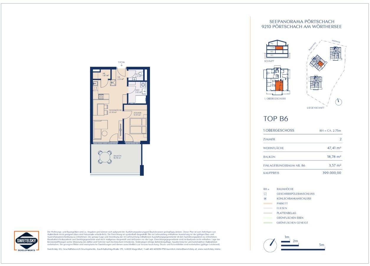 Wohnjuwel mit Seeblick inkl Riesenbalkon &amp; 2,75 m Raumhöhe! – pohled 2