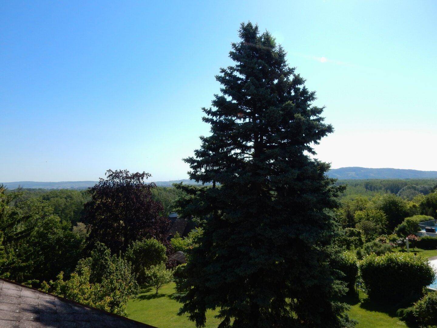 Blick von der zweiten Terrasse