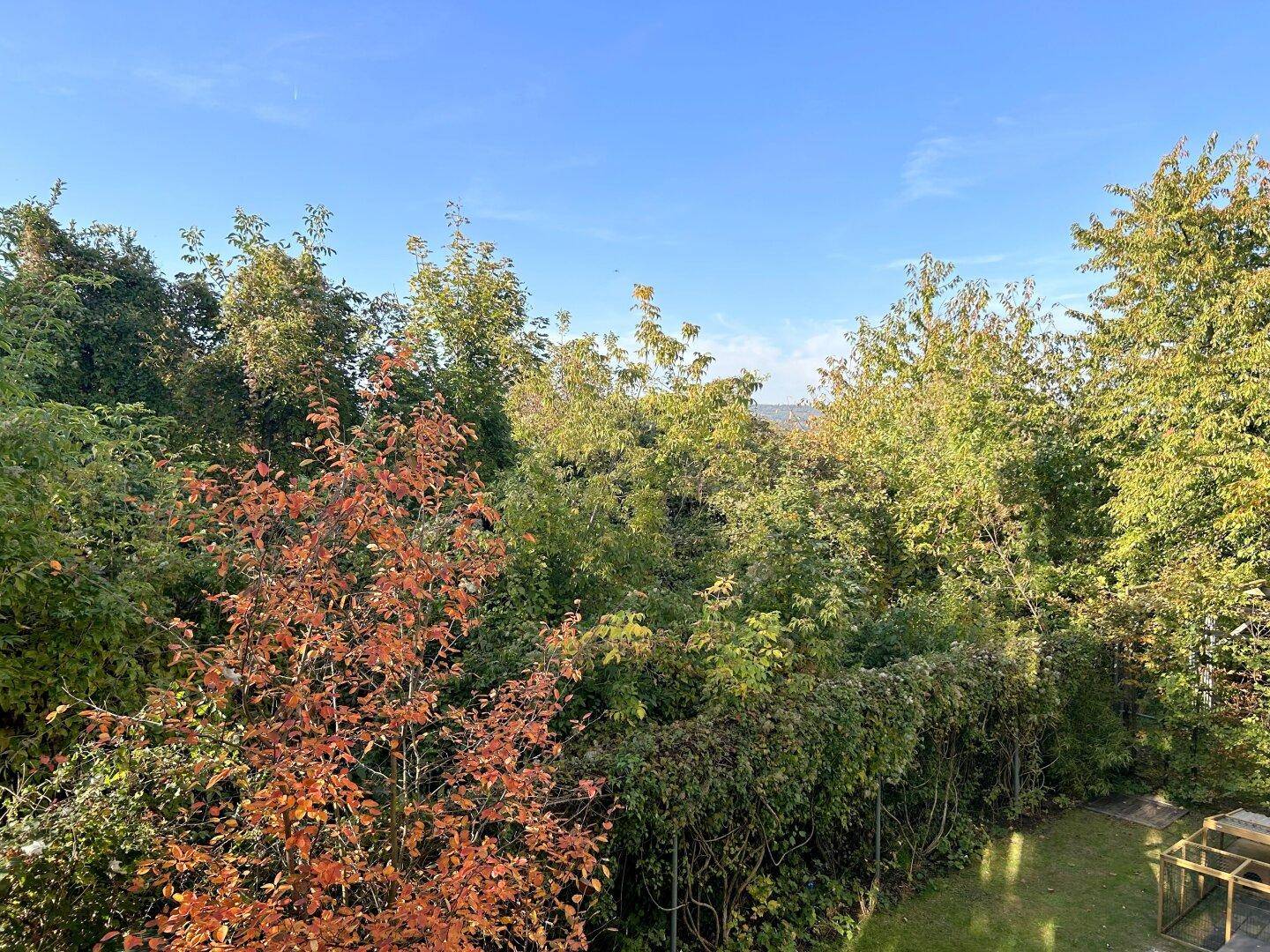 Ausblick aus dem Schlafzimmer