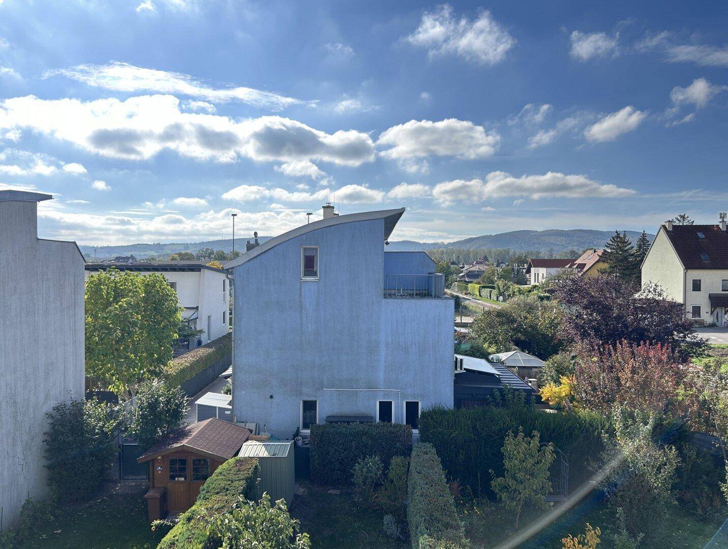 Ausblick von der Terrasse - Dachgeschoss