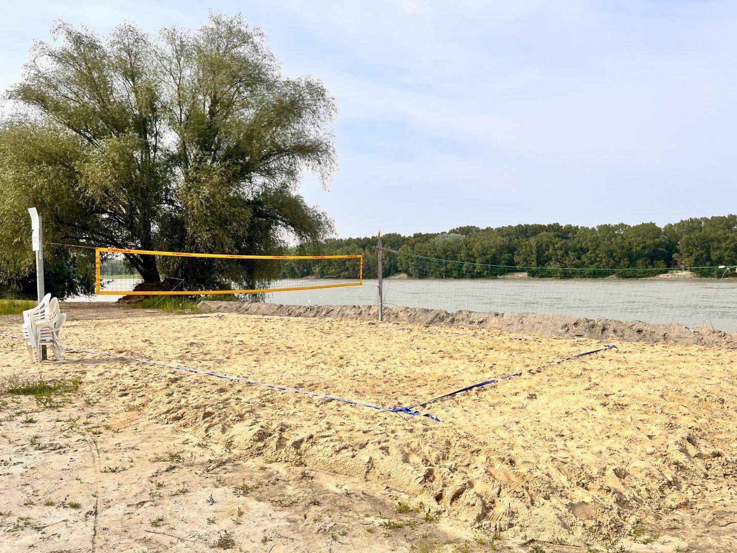 Volleyballplatz am Strand
