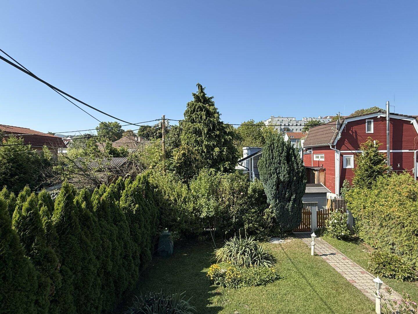 Blick vom Balkon