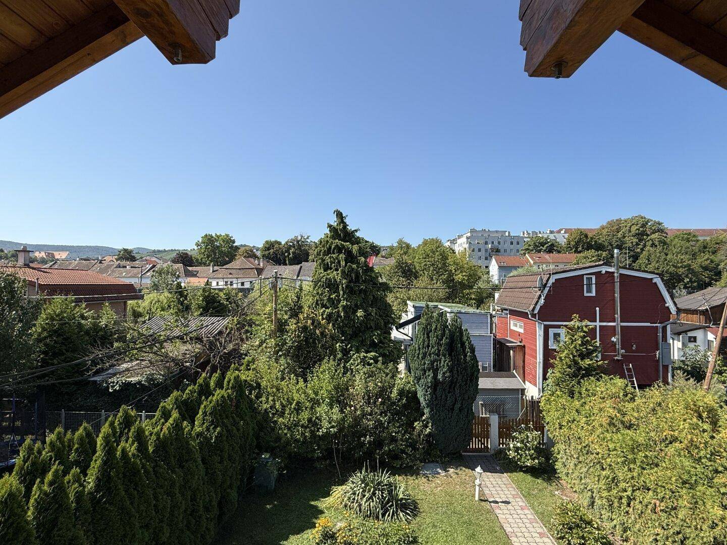 Blick vom Schlafzimmer