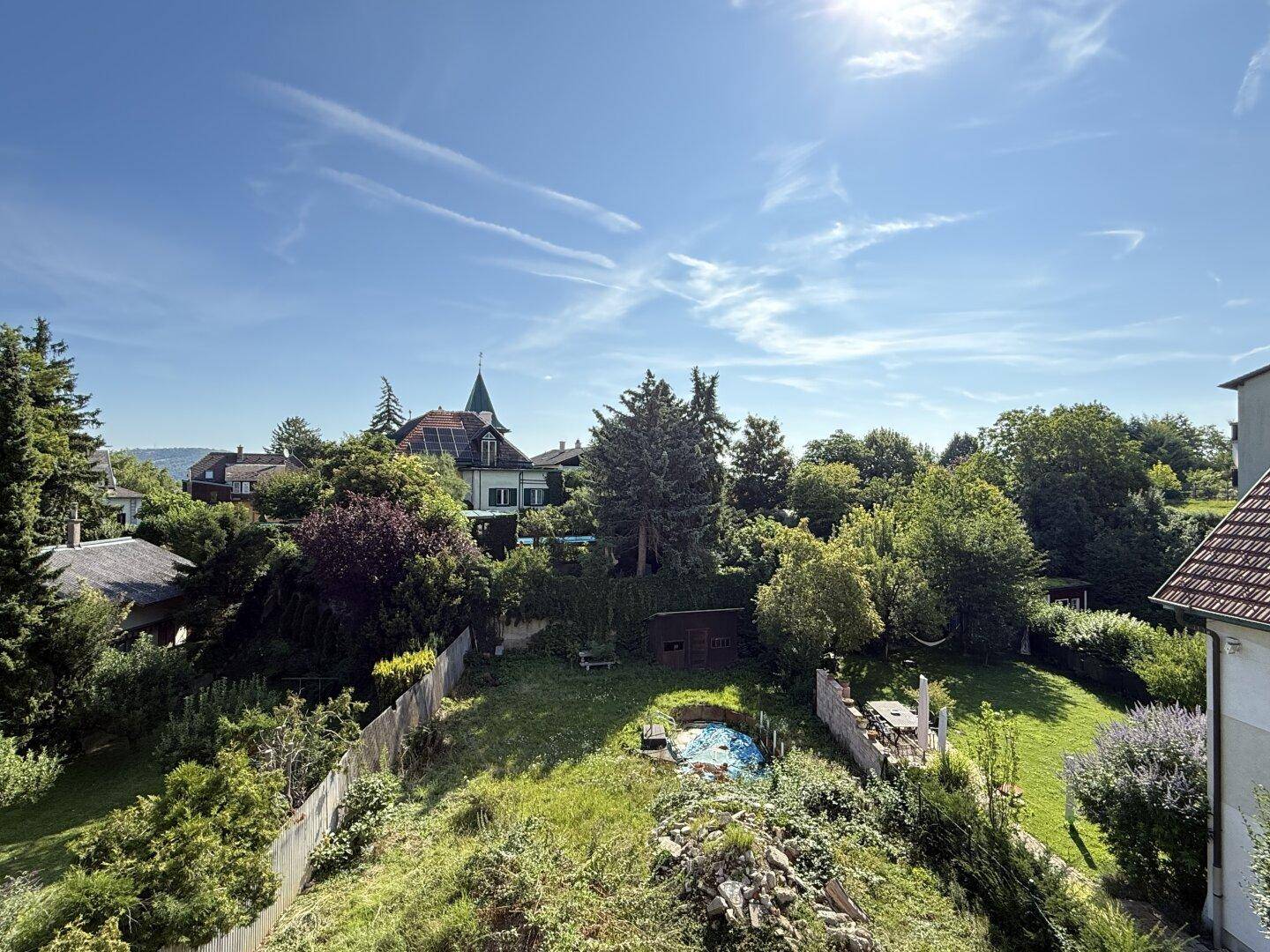 Ausblick vom Balkon