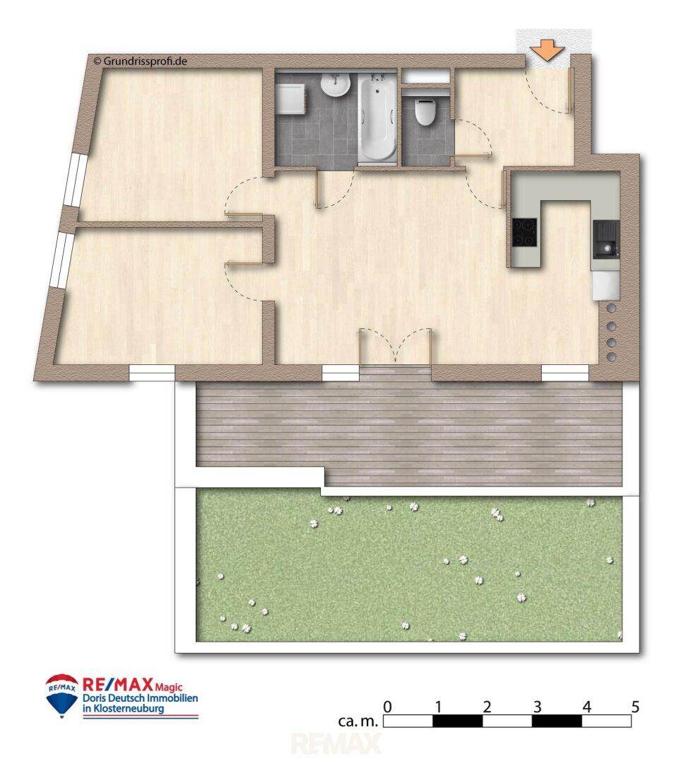 Grundriss unmöbliert
