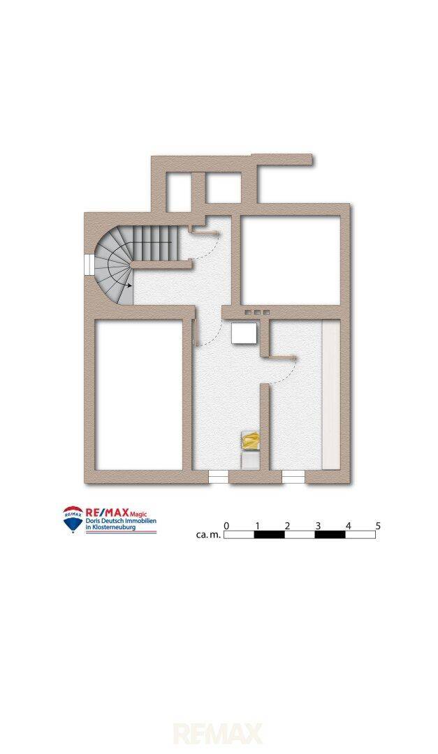 Grundriss Kellergeschoss möbliert