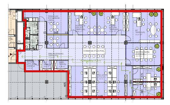 Grundriss 3.OG Bauteil B