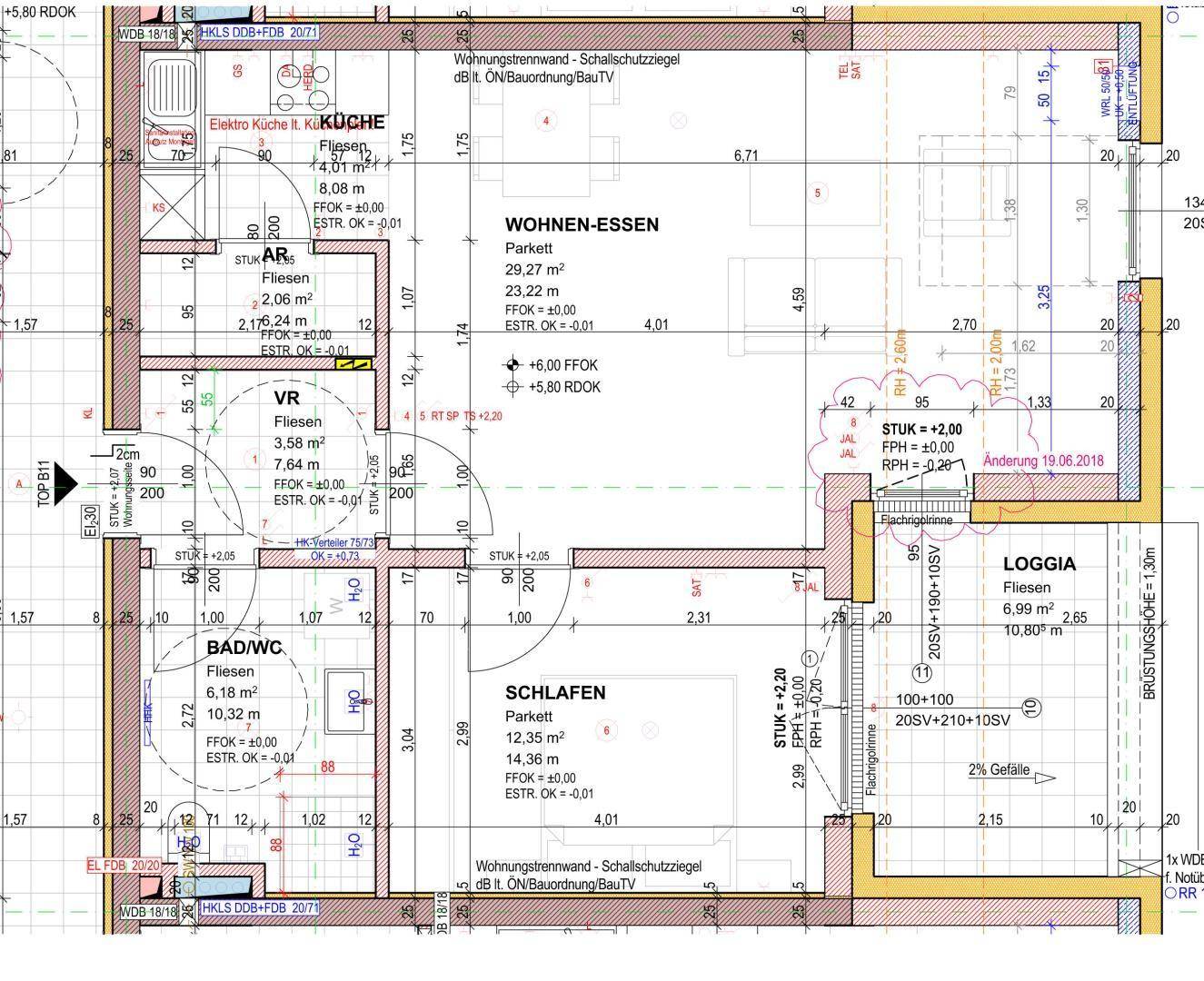 Grundriss Top B11