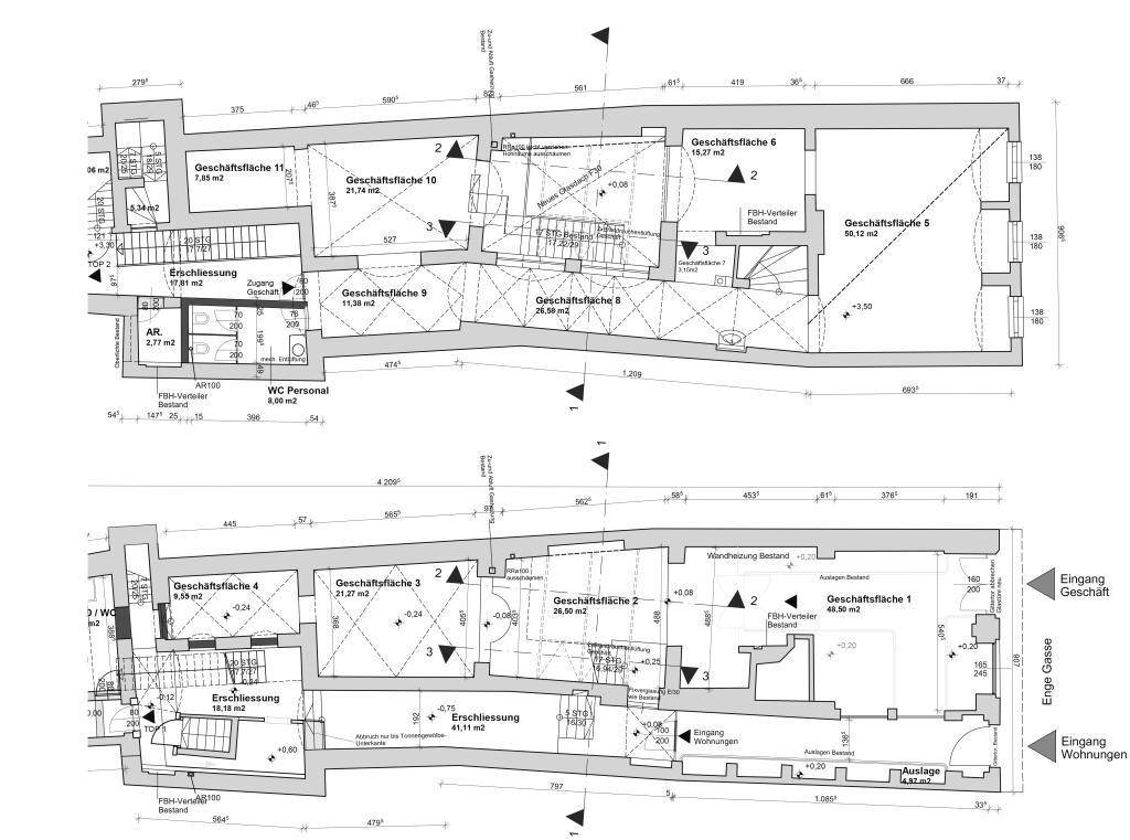 Grundriss Geschäft M1.100 A3