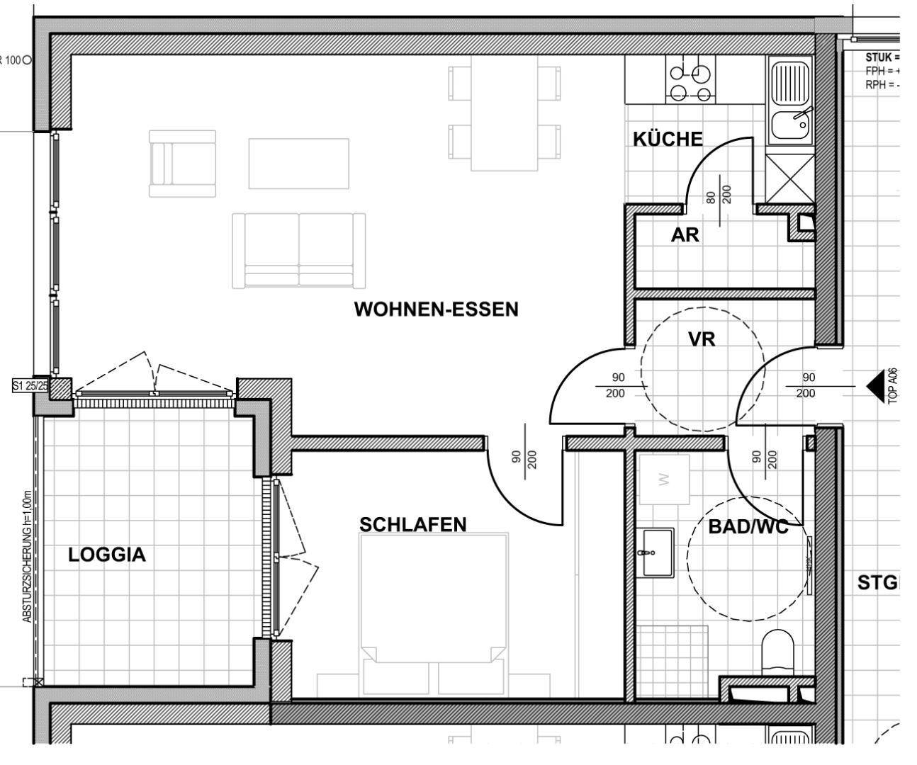 Grundrissplan Top A06