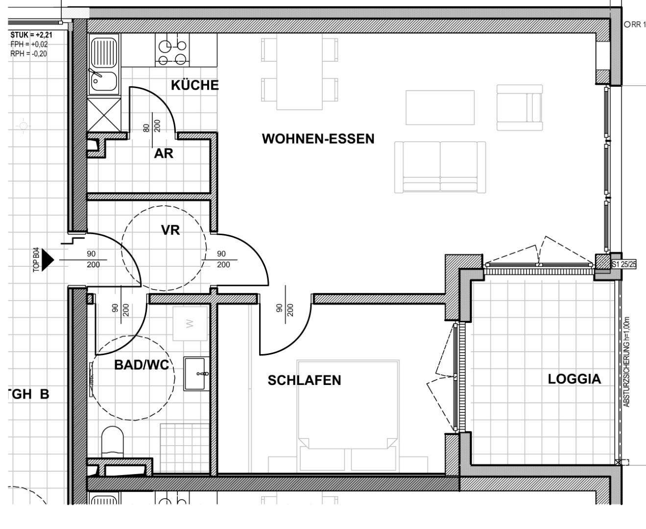 Grundriss Top B04