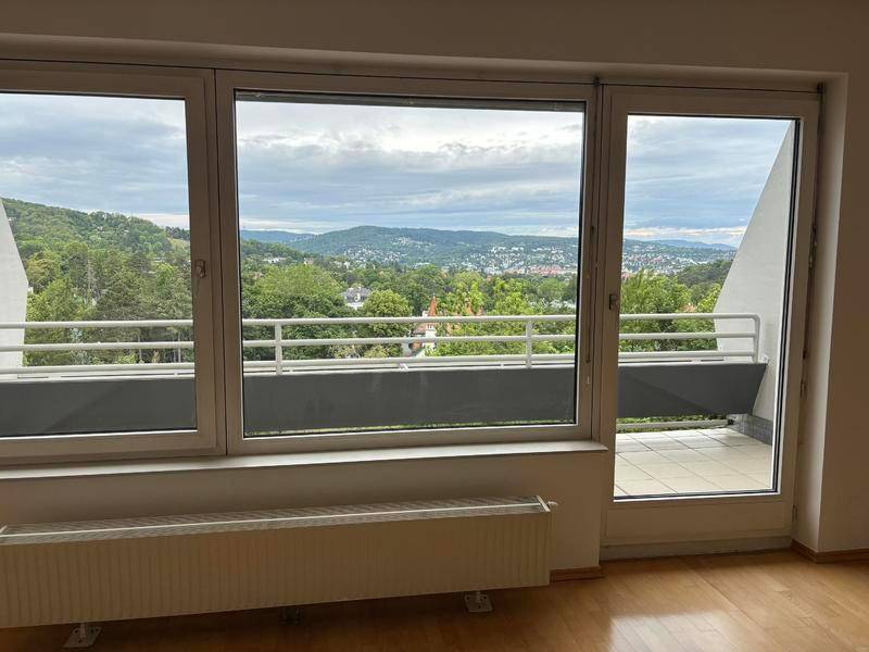 Wohnzimmer Blick auf die Terrasse