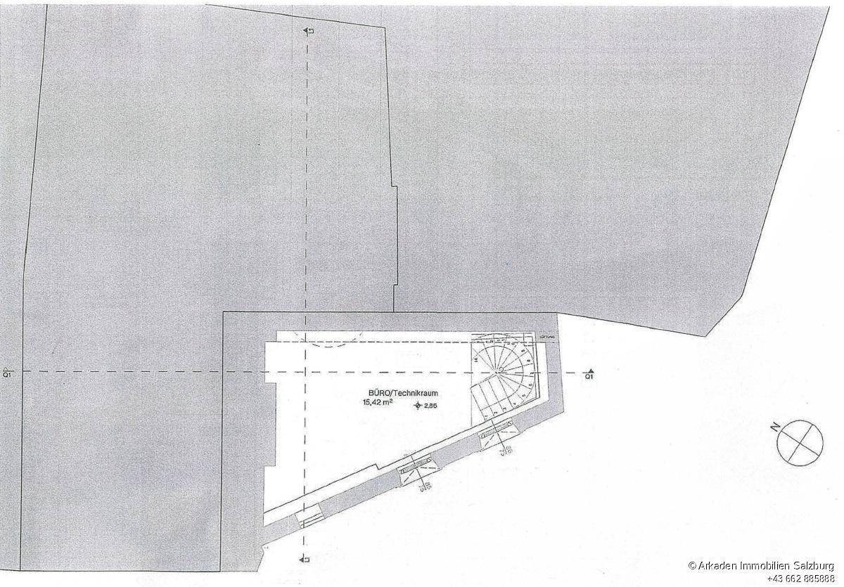 Grundriss 1 OG Archiv