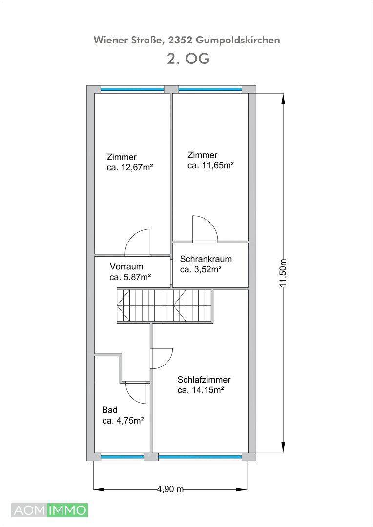 Wohnung in Gumpodskirchen mit 4 Zimmer