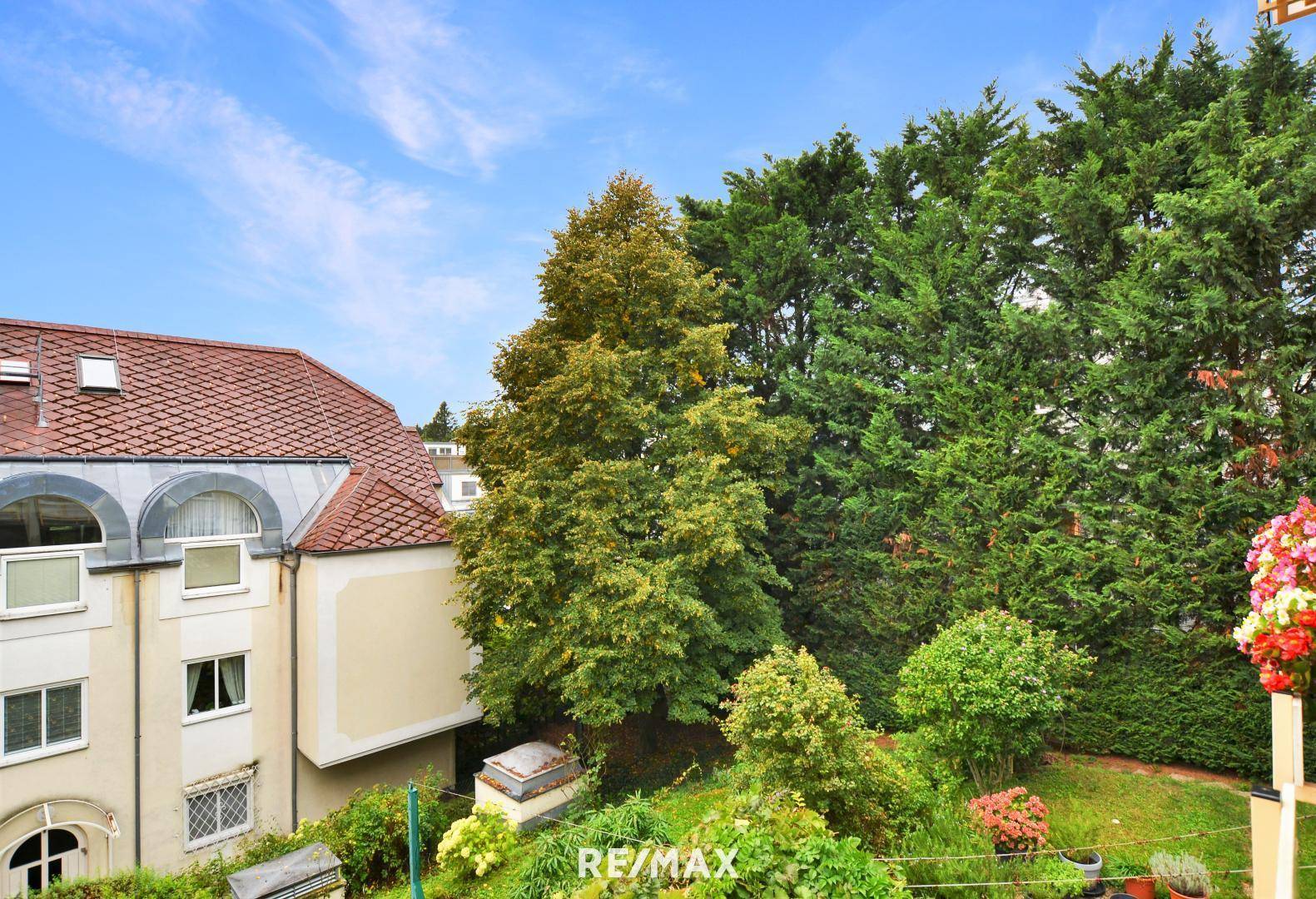 Ausblick vom Balkon