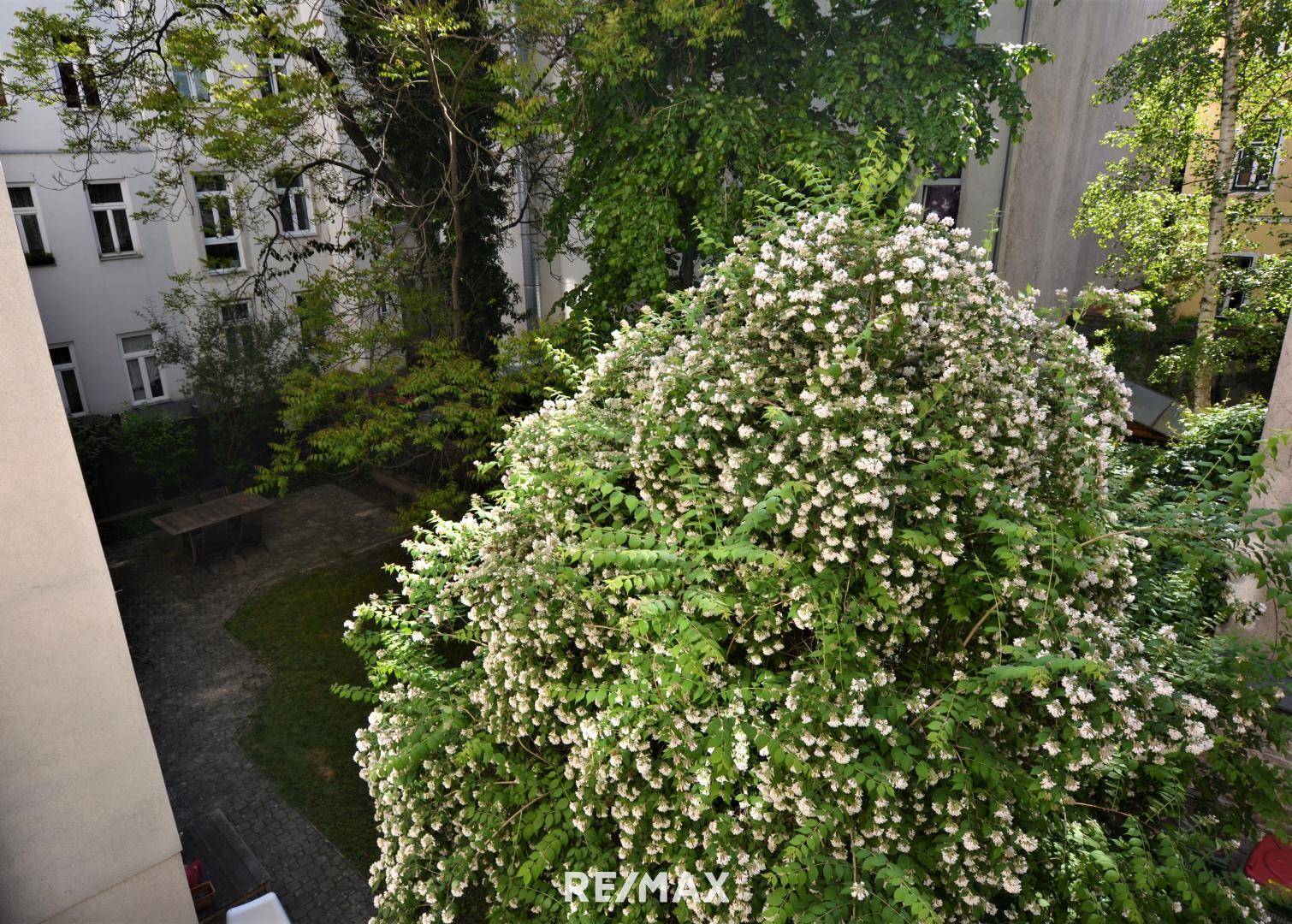 grüner Innenhof
