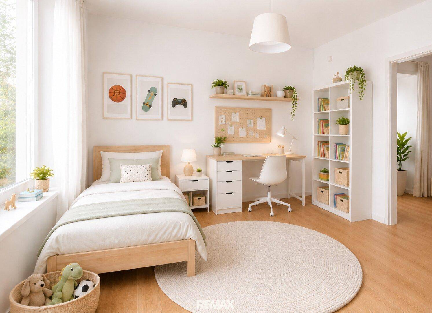 Kinderzimmer (virtuell eingerichtet)