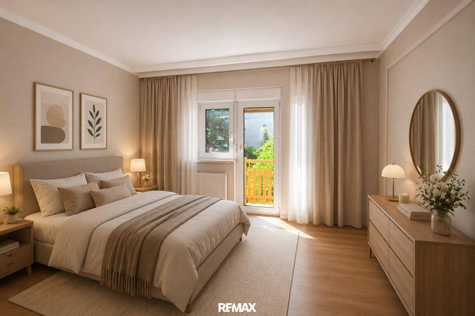 Schlafzimmer – virtuell eingerichtet