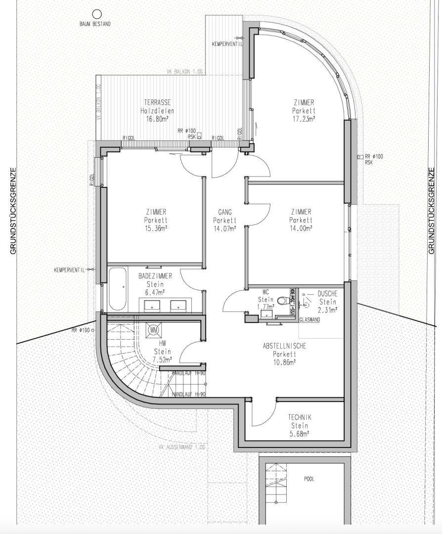Grundriss Gartengeschoss