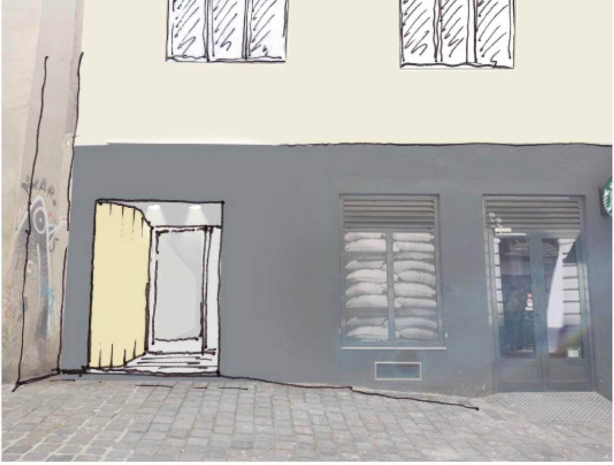 Facade House Entrance area after refurbishment