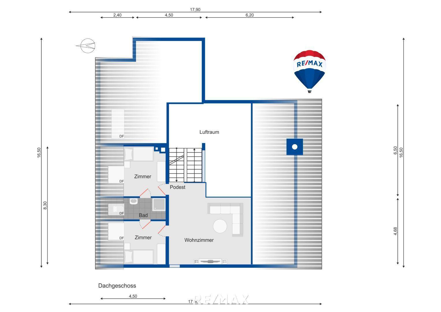 Plan Dachgeschoss