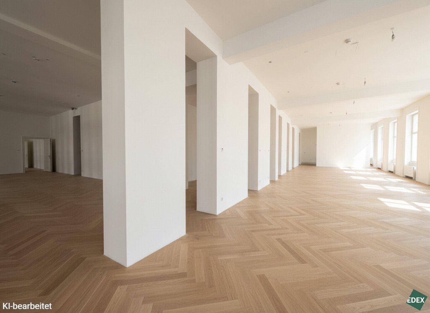 Erstbezug nach Sanierung – Repräsentatives Altbau-Büro nahe Rathaus mit Terrasse - Vista 3