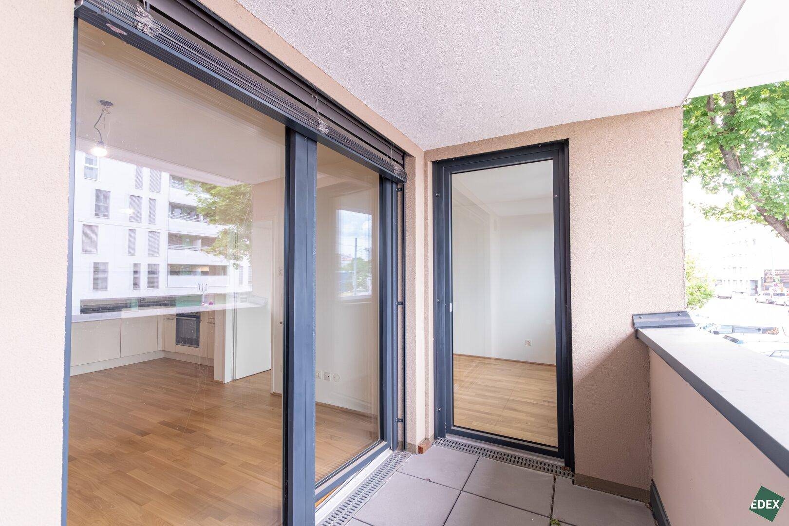 Moderne und helle 2-Zimmer Wohnung mit Loggia nahe Donau - Mehr