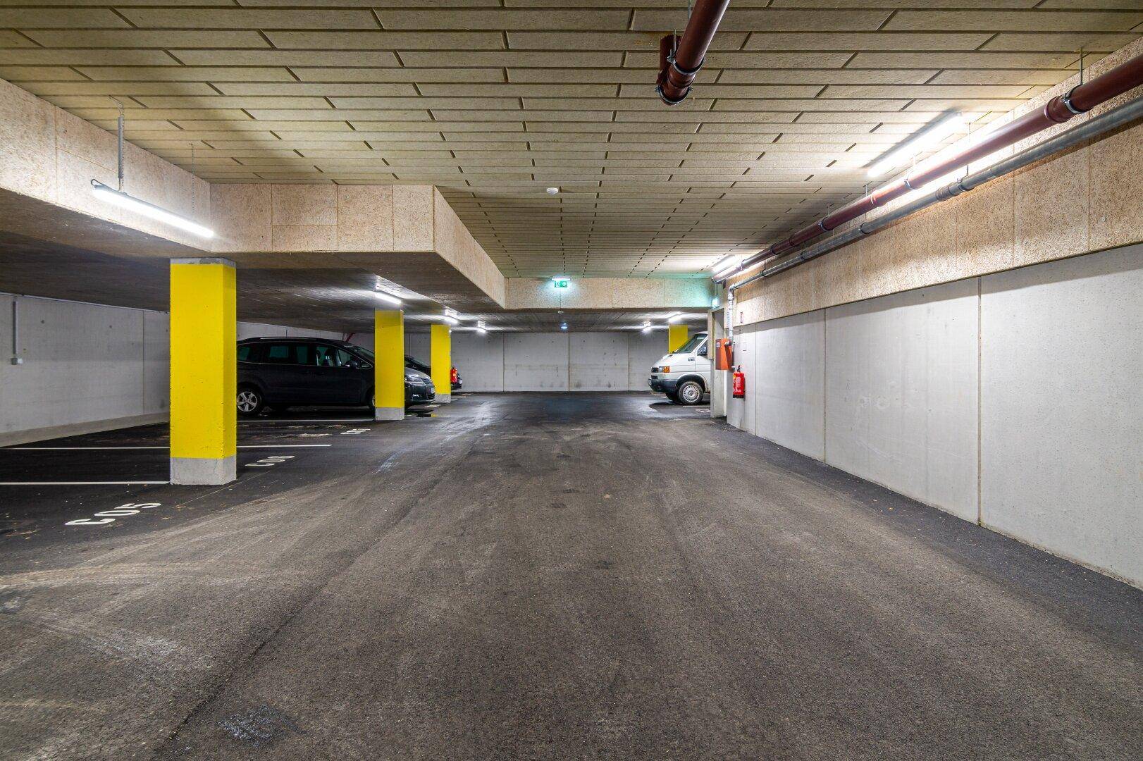 Übersicht Größe Tiefgarage