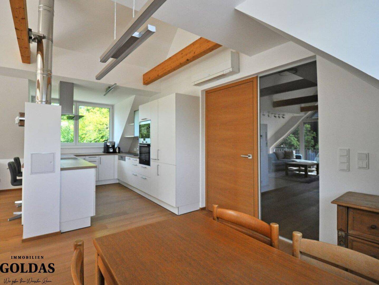 Küche - Offener Wohnbereich Dachgeschoss