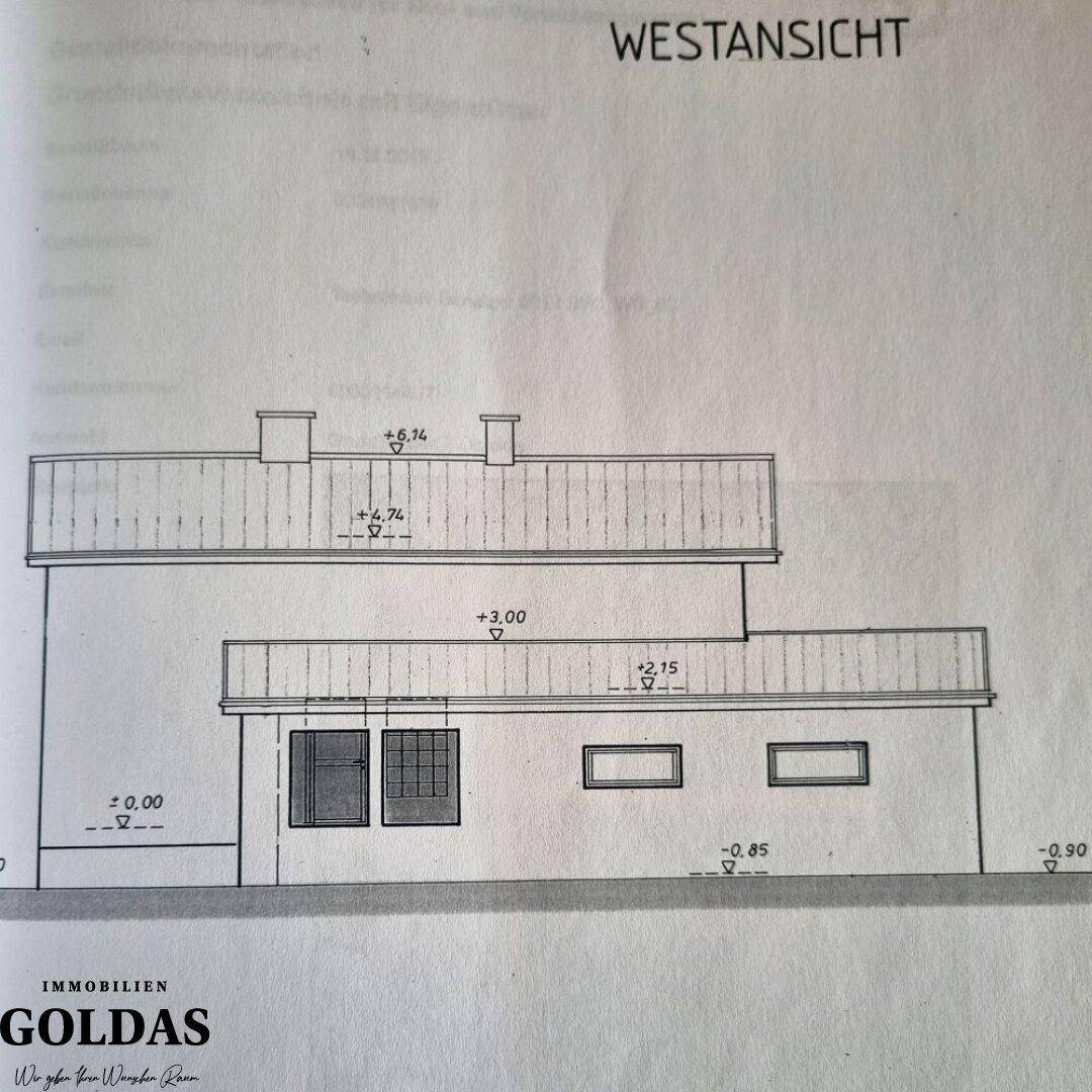 Plan Westansicht