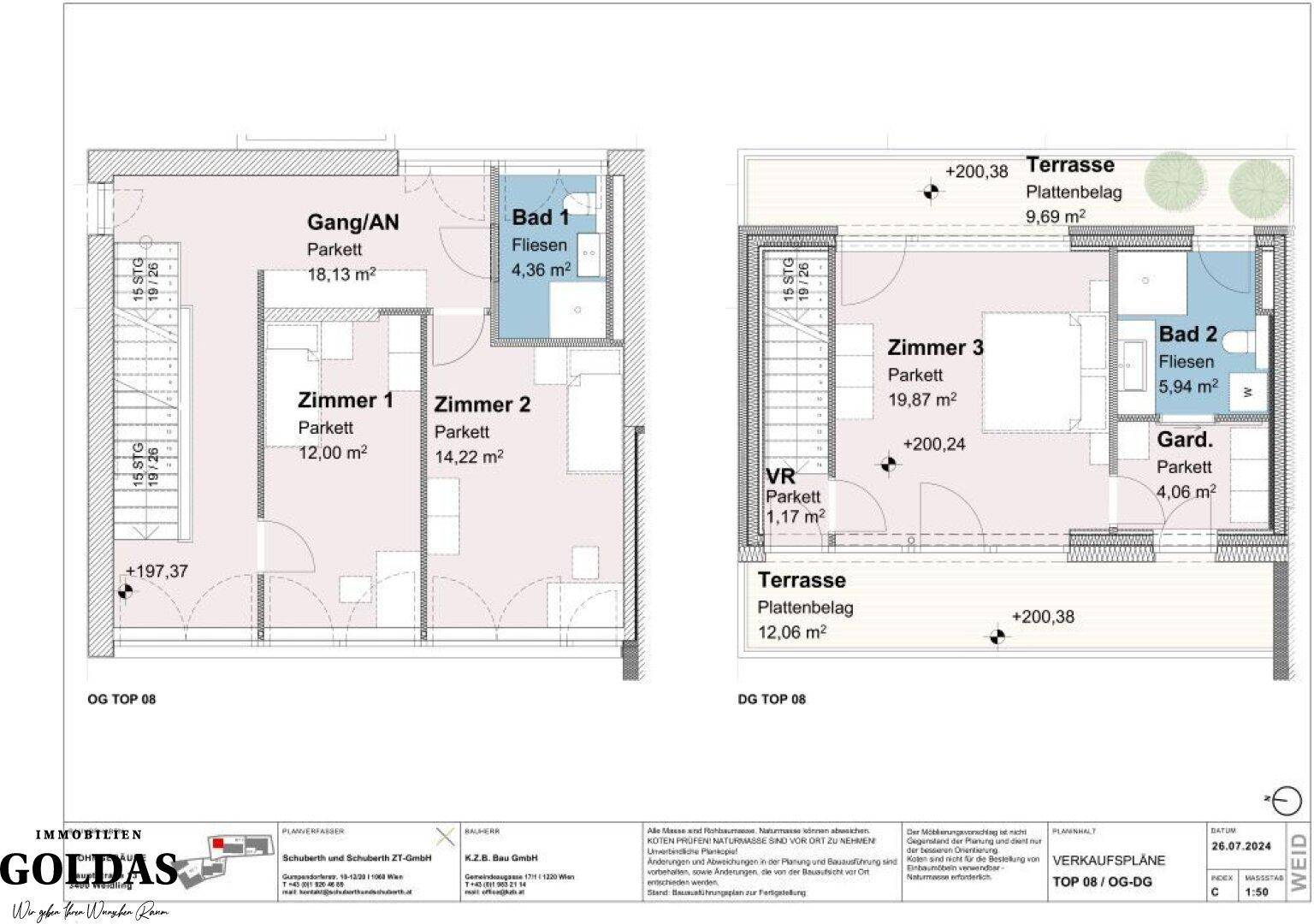 Plan Top 08 Ober- und Dachgeschoss