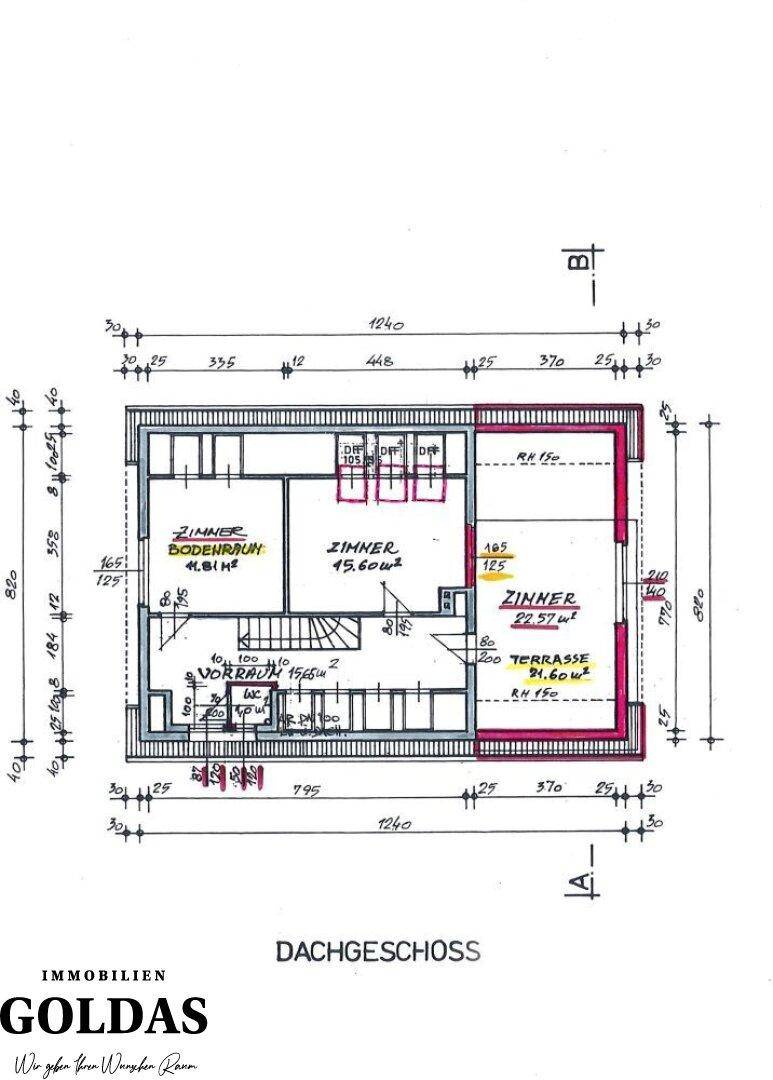 Dachgeschoß Plan