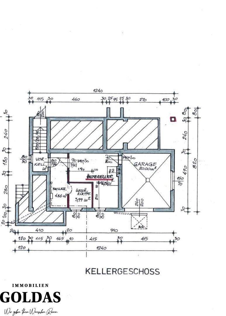 Kellergeschoß Plan