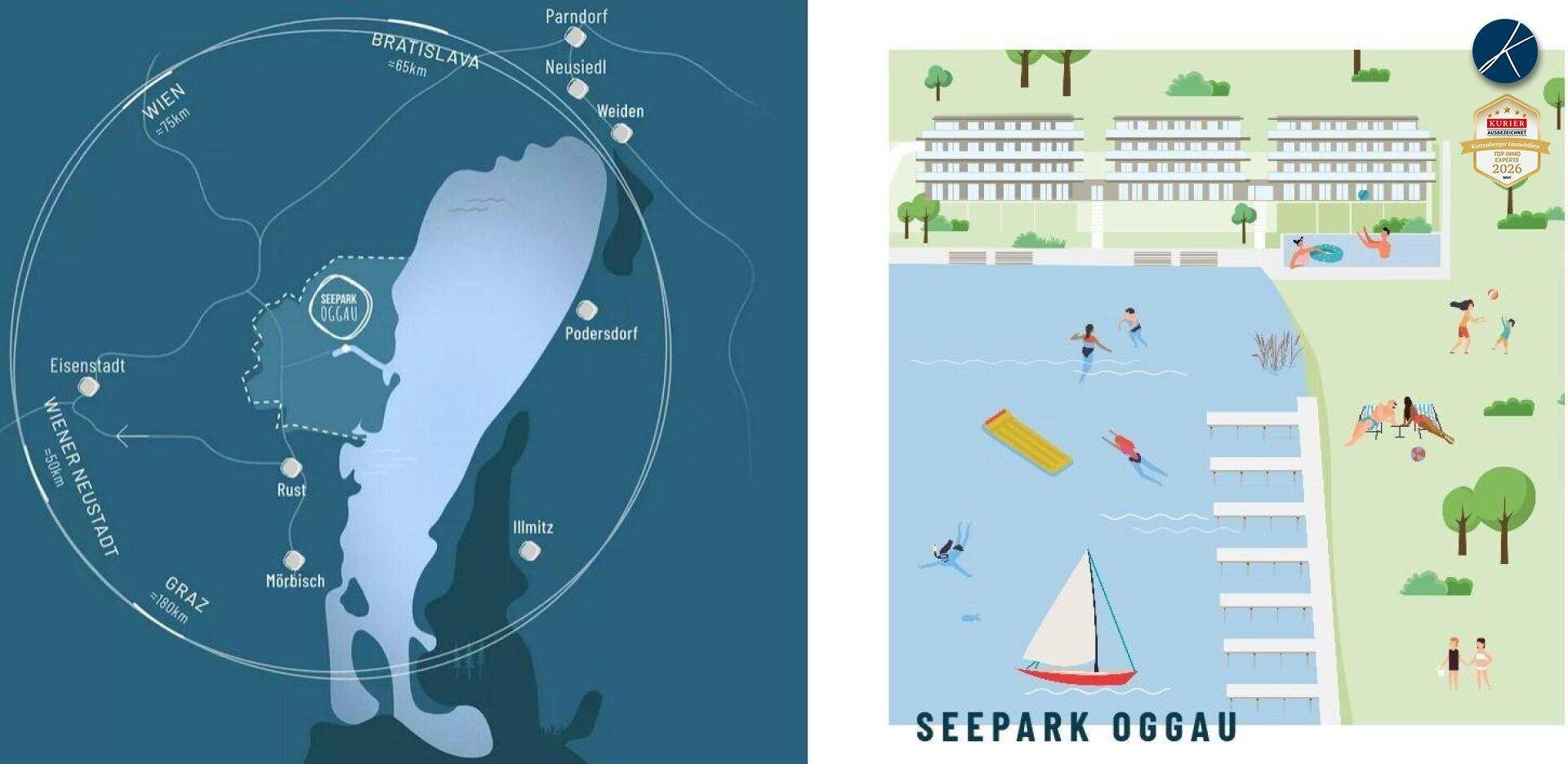 Lage Seepark Oggau